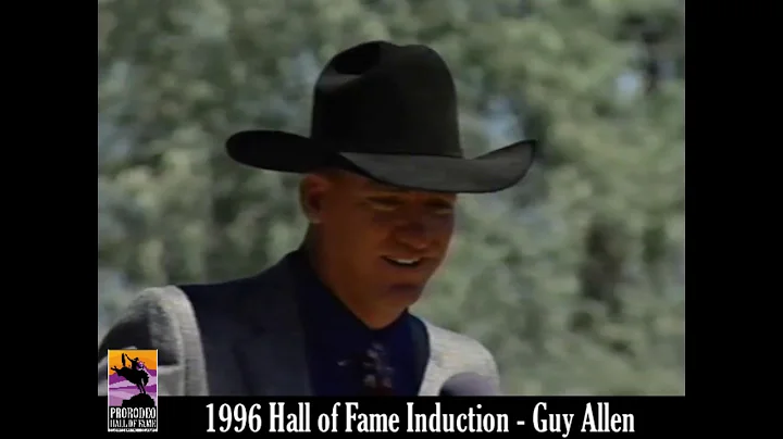 Guy Allen 1996 acceptance speech into the ProRodeo...