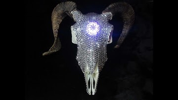 Neopixel LED Crystal Sheep Skull - Arduino Skull