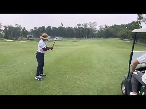 Video Trải nghiệm sân Golf Đồng Mô đường King's Hố 8/ Review... - youtube