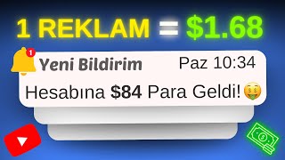 İZLEDİĞİN HER REKLAMDAN $1.68 PARA KAZAN! 💰(ÖDEME KANITLI) - Reklam İzleyerek Para Kazanma screenshot 3