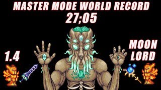 Master mode - moon lord world record! | terraria 1.4