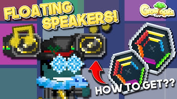 HOW TO GET FLOATING SPEAKERS! + NEW BLOCK! | Growtopia