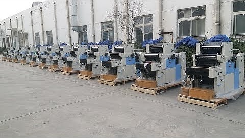 SINGLE COLOR OFFSET PRINTING MACHINE WITH NUMBERING&PERFORATING BATCH PRODUCTION ZONGRUI