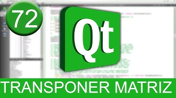 Tutorial Qt Creator - Transponer matriz en C++