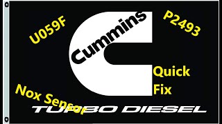How to fix the u059F and P2493 error code on the Cummins engine