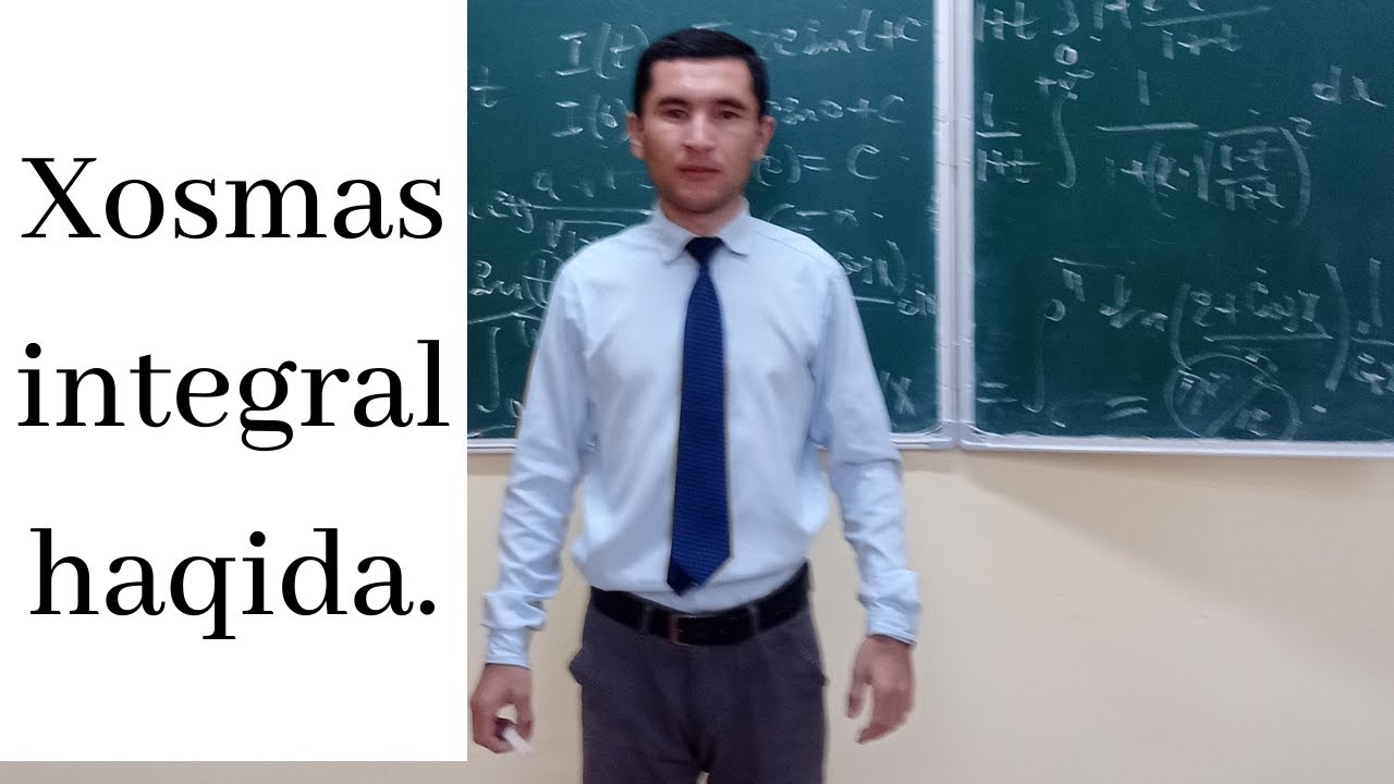 Xosmas integrallarni Parametrik integral koʻrinishida hisoblash. #oliymatematika