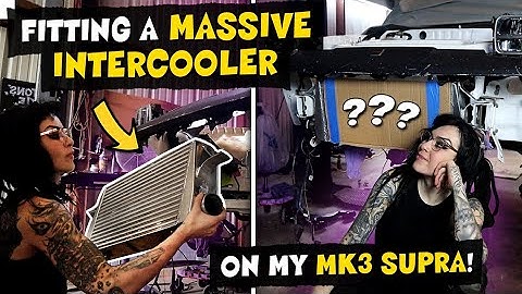 Fitting a MASSIVE INTERCOOLER on my Mk3 Supra!