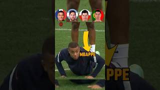 Mbappe vs messi vs lewandoski vs Ronaldo push ups challenge 💪😯