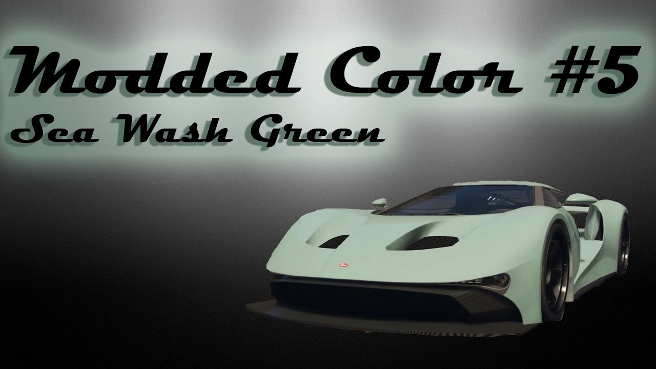 Sea Wash Green Modded Crew Color 5 Grand Theft Auto Online YouTube sea-wash-green-modded-crew-color-5-grand-theft-auto-online-youtube