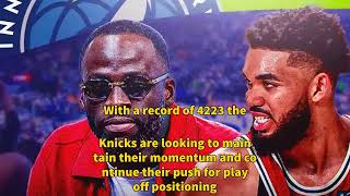 Basketball- Knicks Move On: Josh Hart Responds to Draymond Green's Controversy