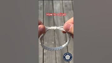How to put on an adjustable bracelet #howto #handmade #knot