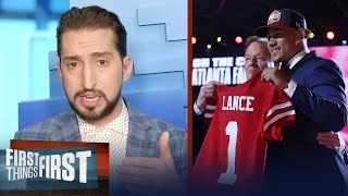 '49ers got this right' — Nick on San Francisco taking Trey Lance at No. 3 | NFL | FIRST THINGS FIRST