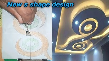How to mark new s shape fancy ceiling design by khushab ceiling point