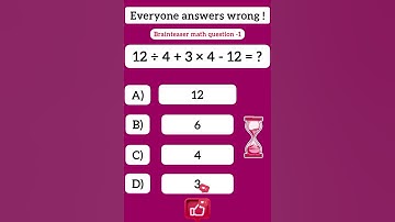 Brainteaser math question-1, Everyone answers wrong! #brainteasers #maths #iq #puzzles #500k
