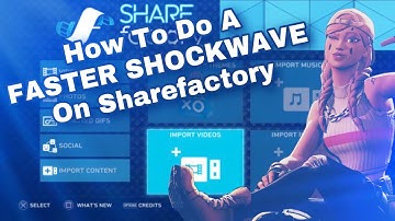 How To Do A FASTER SHOCKWAVE On Sharefactory (No USB, PS4 & PS5)