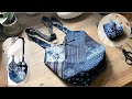 古布はぎれパッチワーク 2WAY ショルダー・トートバッグ 作りました☺︎ diy boro bag kimono 暮らしの手仕事 キルト 刺し子｜ 時。