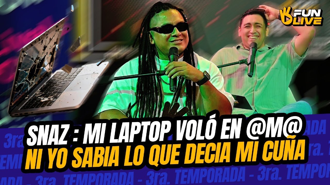 DJ SNAZ : MI LAPTOP VOLÓ EN DISCOTECA AMA, NI YO SABÍA QUE DECIA MI CUÑA