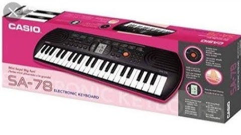 Unboxing Casio keyboard SA 78
