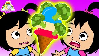 Best Nursery Rhymes for Kids! Learn Alphabet with EK Doodles Broccoli Ice Cream + ABC Song