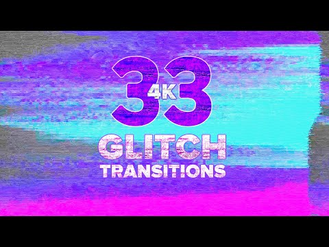 4k Glitch Transitions Pack / Glitch overlay / 4k Glitch Footage Pack