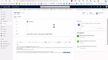 Dynamics 365 - Using Ticket Email Templates