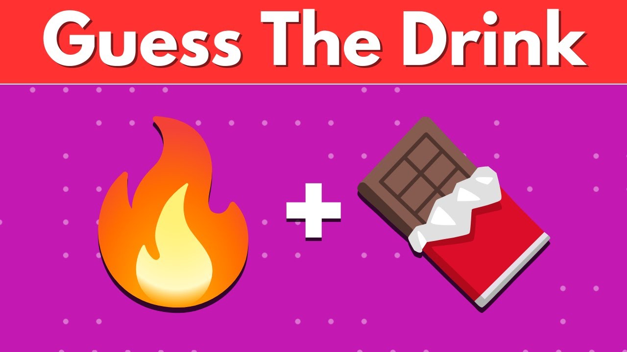 Decode the Emoji Can You Guess the Drink