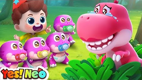 Learn Numbers with Ten Little Dinosaurs | 🥺Where is Mommy？| Nursery Rhymes & Kids Songs | Yes! Neo