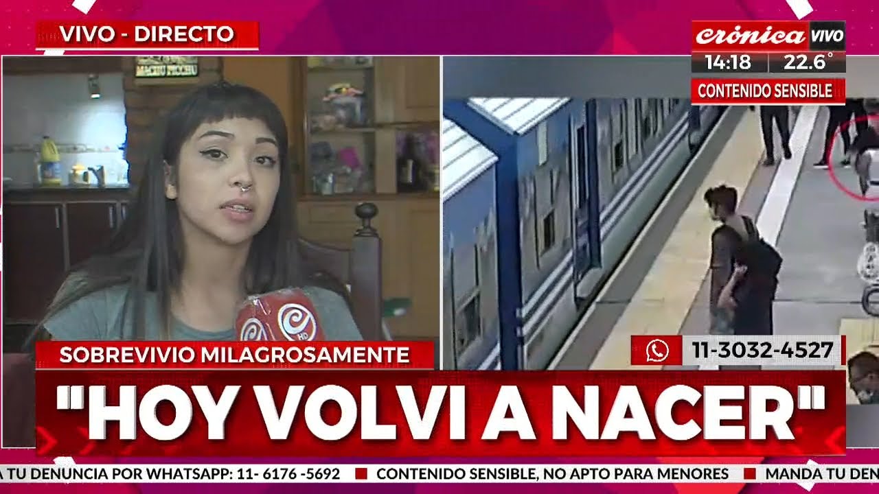 La joven que cayó a las vías del tren Belgrano Sur y sobrevivió, reveló: 