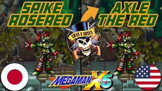 Diferencias entre la versión JAPONESA y AMERICANA de Mega Man X5