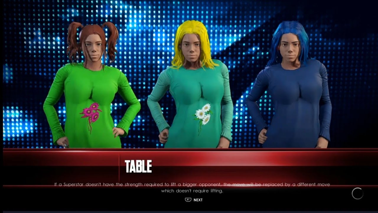 Caws Table WWE 2K22 CAWS Triple Threat Table Match 45 - YouTube