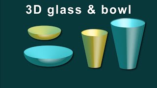 Create 3D glass and bowl illustrator tutorial || illustrator tutorial by DEX Editing screenshot 4
