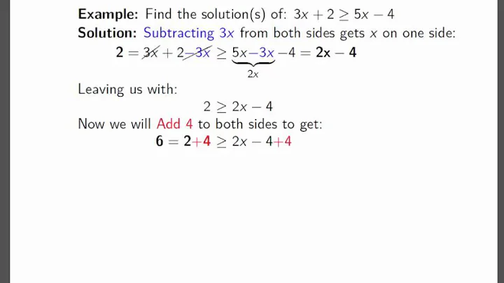Linear Inequalities Example 3