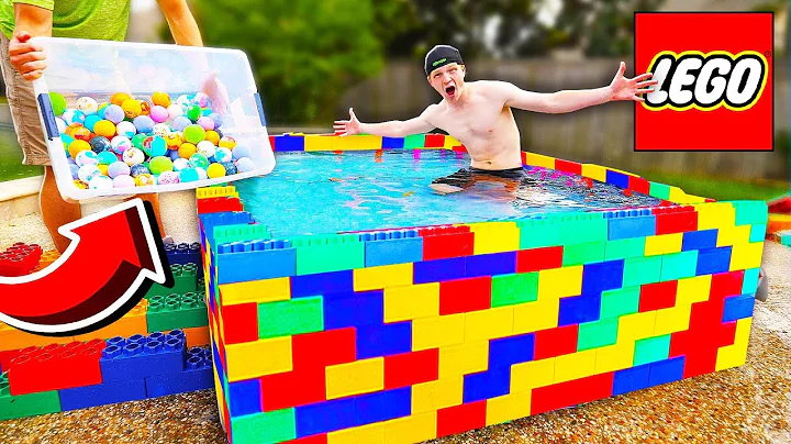 PUTTING 500 BATH BOMBS IN A LEGO POOL!