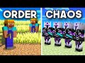 100 Players Simulate Chaotic Civilization in Minecraft