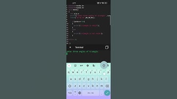 program to check whether a triangle is valid or not.
