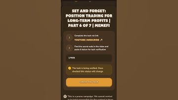 Memefi videocode|set and forget:position trading for longterm profits part6 of 7#memefi#queen328ayay
