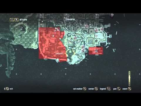 Assassin's Creed 4 - Treasure Map Guide - 240,607 - Havana / Queen Anne's Figurehead