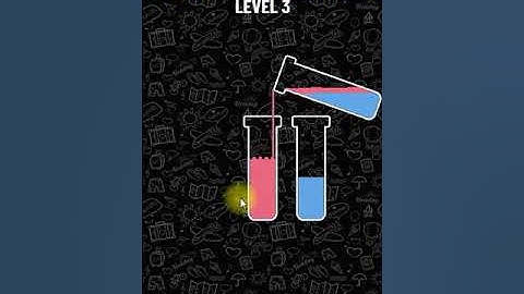 SORT WATER PUZZLE COLOUR GAME SOLUTIONS LEVEL 3