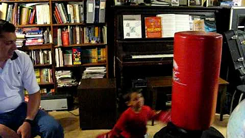 MVI 7866 Jason Beaudry Boxing at 3 yrs old!June29'09
