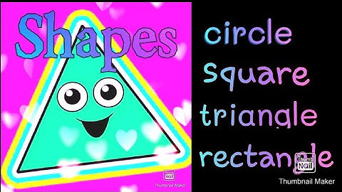 4 Basic Shapes ( circle, square, triangle,  and rectangle ) Preschool