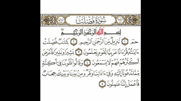 سورة فصلت 1 القسم الأول تكرار كيفي من .. حم تنزيل من الرحمن الرحيم .. إلى .. فاعمل إننا عاملون