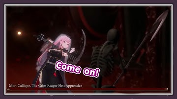 Calli fights a Deadbeat who steal superchats『Mori Calliope』