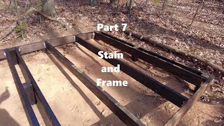 building my off grid dream: part 7 Stain and frame