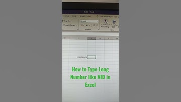 Avoid Exponential in Excel #Short
