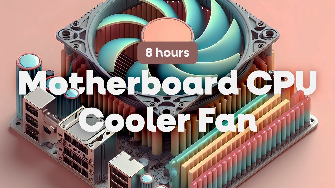 Motherboard CPU Cooler Fan • 8 hours, White Noise • Mask External