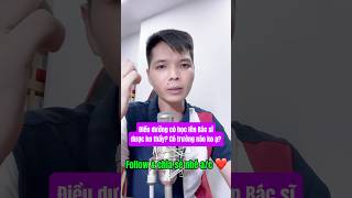 Điều dưỡng có học lên Bác sĩ được ko thầy? Có trường nào ko ạ? #2k7