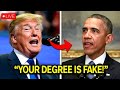 Trump MOCKS Barack Obama&#39;s Education on Live TV-But His Response...