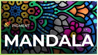 Mandala Digital Coloring Tutorial | Pigment by Pixite screenshot 5