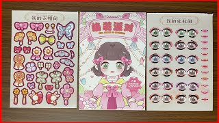 💖Ep01-Sổ Stickers Mắt Môi Và Trang Phục Công Chúa-Ep01 Sticker Book Eye , Lip , Dress Princess