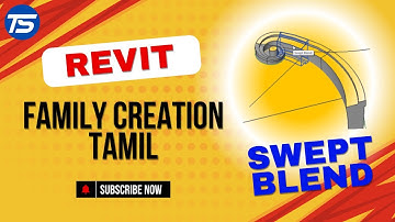 How to Create a Swept Blend  Revit 2024 - Revit Family Creayion - Tamil software
